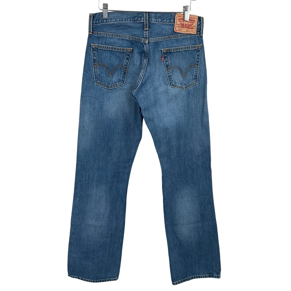 Levis 527 Bootcut Jeans MEN 31x34 Blue Cotton Low Rise Vintage Y2K Denim